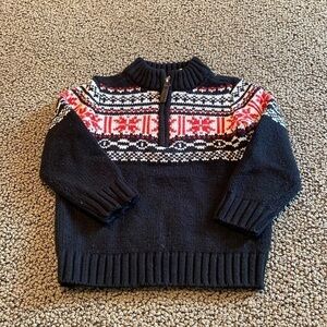Carter’s Snowflake 1/4 Zip Sweater Size 3T in EUC